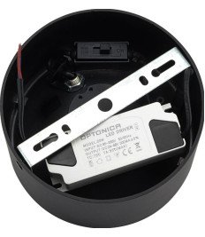 LED COB 30W DOWNLIGHT ROUND ROTATABLE BLACK AC85-265V 100LM/W CCT - BRIDGELUX