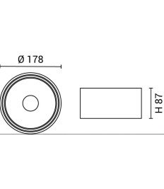LED COB 30W DOWNLIGHT ROUND ROTATABLE WHITE AC85-265V 100LM/W CCT - BRIDGELUX