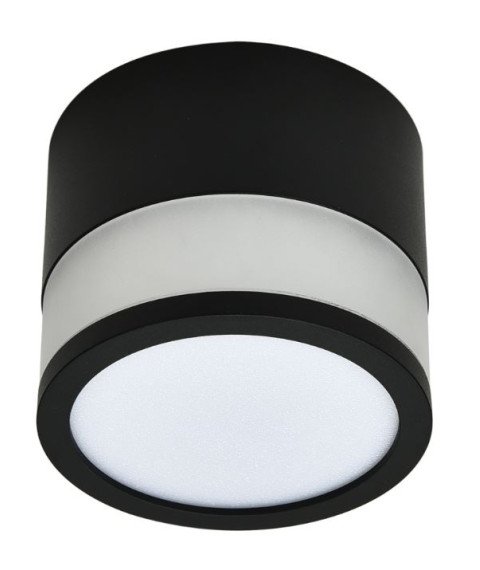 LED COB 7W SURFACE DOWNLIGHT ROUND BLACK AC85-265V 100LM/W 4000K