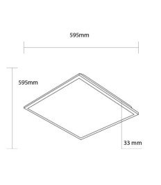 LED BACKLIT PANEL 60*60 36W/AC220-240V 120LM/W 3CCT CRI>80 - WITH DRIVER