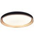 LED CEILING LIGHT BLACK+GOLD 36W 90LM/W 3CCT-MEMORY + REMOTE CONTROL;
