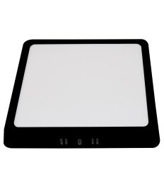 LED 24W SURFACE PANEL SQUARE AC85-260V 3CCT BLACK