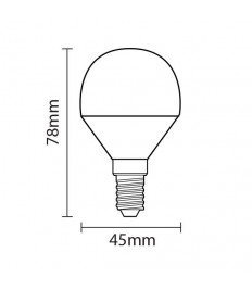 LED BULB E14 4W/175-265V 240° 6000K