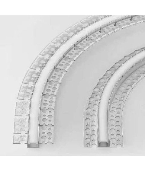 BENDABLE PROFILE FOR LED STRIP WHITE BODY/WHITE COVER L=2M