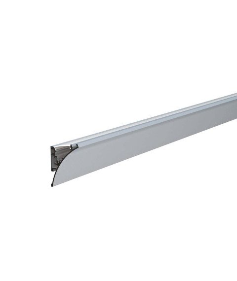 SURAFACE MOUNT ALUMINIUM PROFILE FOR LED STRIP SILVER BODY/WHITE COVER L=2m