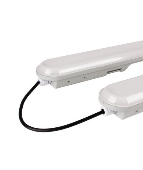 LED WATERPROOF LIGHT FIXTURE IP65 120CM 40W 4400LM 4000K - LINKABLE