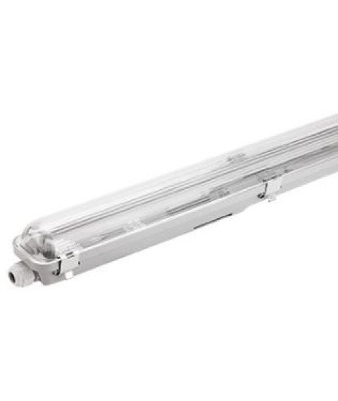 FIXTURE FOR ONE SIDE POWER LED TUBE T8 1*60CM IP65 WITH SS CLIPS