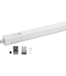 LED TRI-PROOF FIXTURE 36W 120CM IP65 4320LM 4000K IK08 - LINKABLE