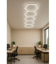 HEXAGON SET LIGHTS 5HEX 199W 120LM/W 165-265V WITH ACCESSORIES 6000K
