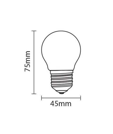 LED BULB G45 4W 400LM E27 175-265V 2700K FILAMENT