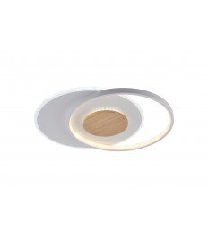 LED CEILING LAMP 54W/4120LM WH+WOOD 3000-6000K DIMMABLE + Remote Control