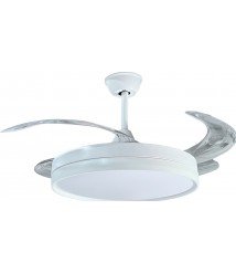 LED Fan Ceiling 36W/3CCT 2880LM White + Remote Control
