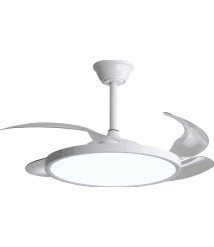 LED FAN CEILING 36W/3CCT 2880LM 100-240V WHITE SLIM - REMOTE CONTROL