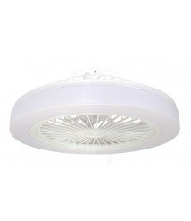 LED Fan Ceiling 18W/3CCT 1440LM Black Wood + Remote Control
