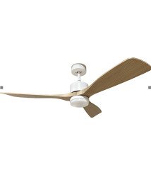 LED FAN CEILING 18W/3CCT 1440LM 100-240V WHITE+WOOD - REMOTE CONTROL