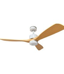 LED FAN CEILING 18W/3CCT 1440LM 100-240V WHITE+WOOD - REMOTE CONTROL
