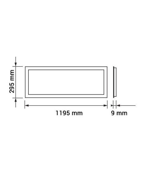 LED PANEL 120*30 48W/220V 2700K - WITH DRIVER 2 PCS/BOX LED PANEL 120*30 48W/220V 2700K - WITH DRIVER 2 PCS/BOX