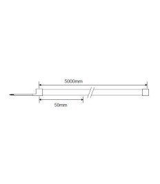 SUPER SLIM SIDE BEND NEON 24V 2835 120LED 8W 6000K 4*8MM