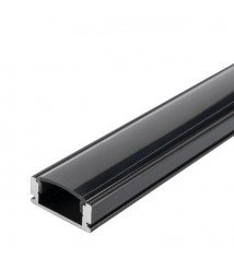 Aluminium Profile For LED Strip Silver Body White Cover L=2m