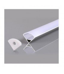 Réglette LED Plate Profilé aluminium-20x8mm-Couleur Aluminium