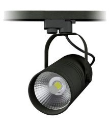 LED TRACK LIGHT 25W 110-240V COB BLACK BODY, 6000K