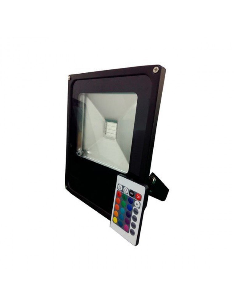 50W LED FLOODLIGHT RGB WITH REMOTE CONTROL IP65