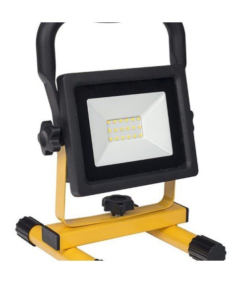20W LED PORTABLE RECHARGEABLE SMD FLOODLIGHT 1200LM 6000K - IP44