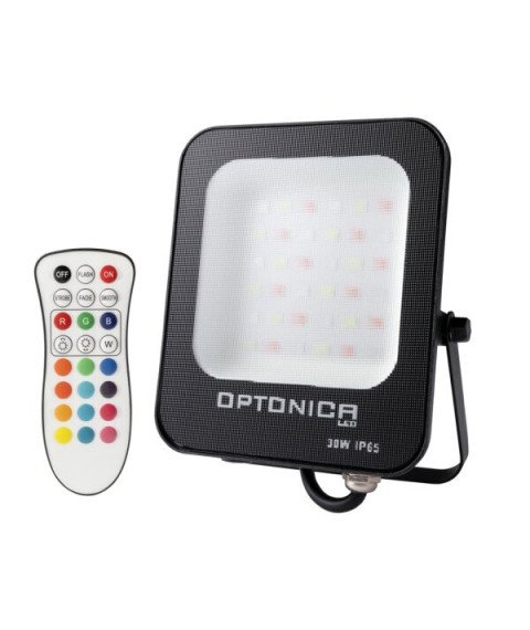 LED SMD FLOODLIGHT BLACK 30W 2400LM AC220-240V 120° IP65 RGB