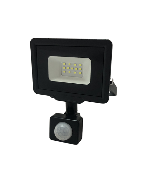 LED SMD FLOODLIGHT BLACK 10W 800LM AC220-265V 120° IP65 2700K - WITH SENSOR LED SMD FLOODLIGHT BLACK 10W 800LM AC220-265V 120° IP65 2700K - WITH SENSOR