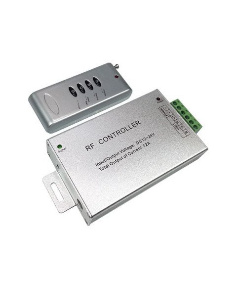 REMOTE CONTROL LED STRIP RGB - 4 BUTTONS - RADIO - 144W 12A