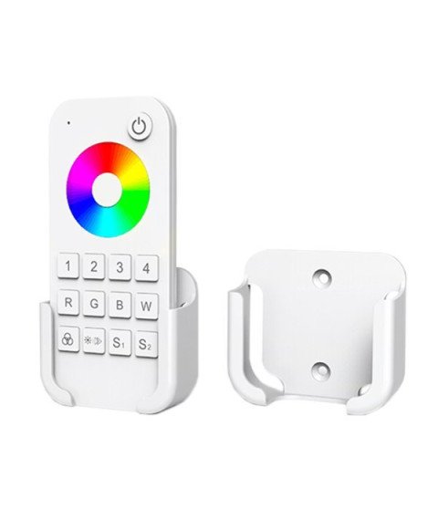 WHITE WALL MOUNTED HOLDER FOR REMOTE CONTROL