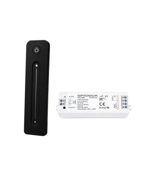 BRIGHTNESS CONTROLLER SET 5-36VDC 8A*1CH 40W/96W/192W/288W(5/12/24/36V)
