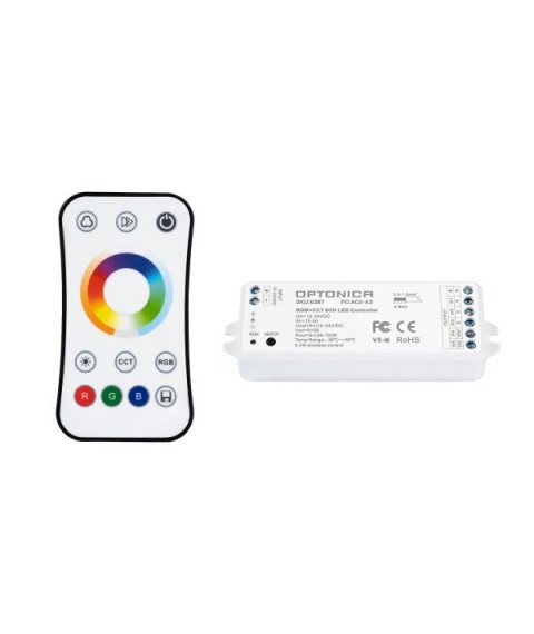 RGB+COLOUR TEMPERATURE REMOTE CONTROL 12-24VDC 3A*5CH MAX15A 180W/360W(12/24V)