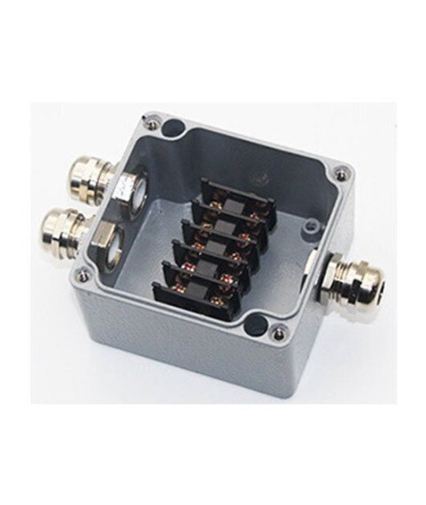 WATERPROOF ALUMINIUM BOX TERMINAL BLOCK IP68 450V/24A - 3 TERMINALS