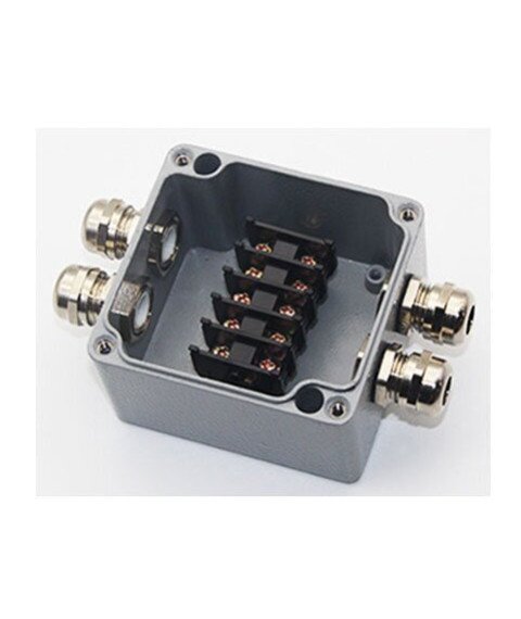 WATERPROOF ALUMINIUM BOX TERMINAL BLOCK IP68 450V/24A - 4 TERMINALS
