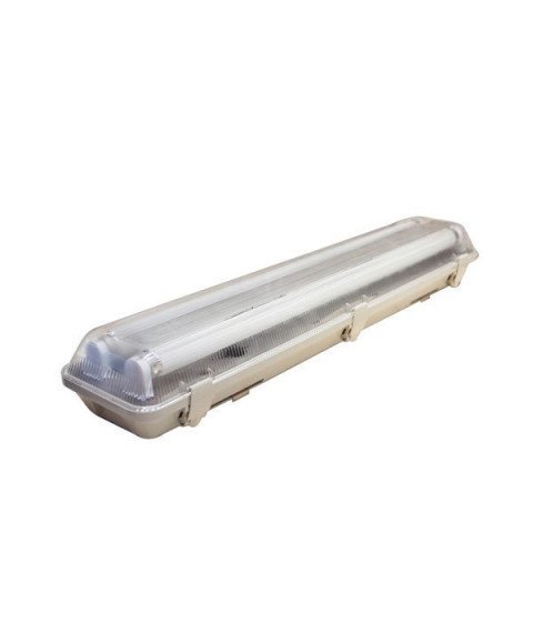 FIXTURE WITH LED TUBE T8 2*120CM 2*18W IP65 6000K - NEW FIXTURE WITH LED TUBE T8 2*120CM 2*18W IP65 6000K - NEW