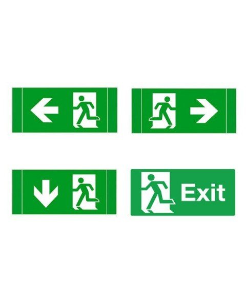 LED BULK HEAD EMERGENCY EXIT LIGHT 3.6V 1500mAh 3-hours Emergency Duration