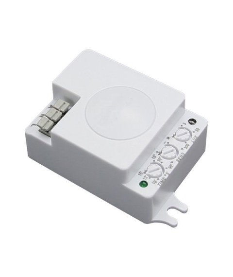 MICROWAVE SENSOR IP20 AC110-240V 5.8 Ghz D:3-10m 180°/300° Lux:10-2000