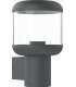 WALL LAMP ALUMINIUM CLEAR PC E27 SOCKET 220-240V IP54