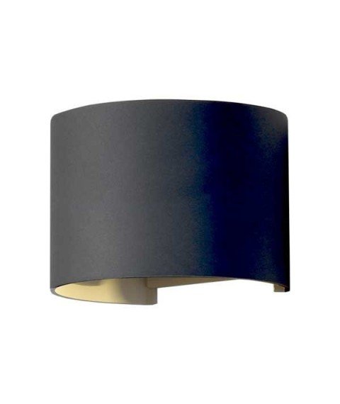 LED WALL LIGHT EPISTAR AC100-240V 6W IP54 480LM BLACK BODY 4000K