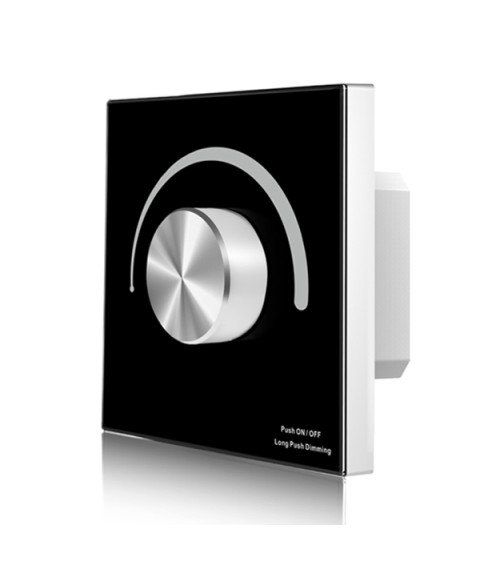 S1-K- Black - Rotary Panel AC Triac RF Dimmer S1-K led strip lights