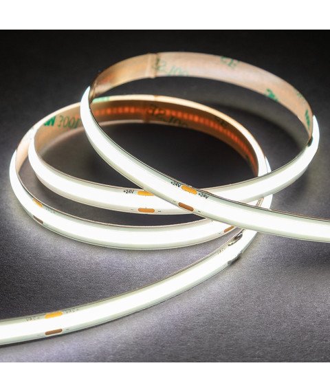 High CRI 90 White Color Light Flexible COB LED Strip Lights - DC12 5m Roll  6500K