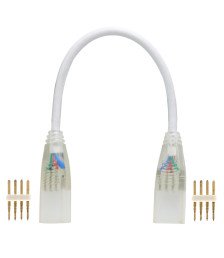 RGB High voltage Joining Cable Flex NeoN Color Changing  Double End For 5050 LED Strip Ligths