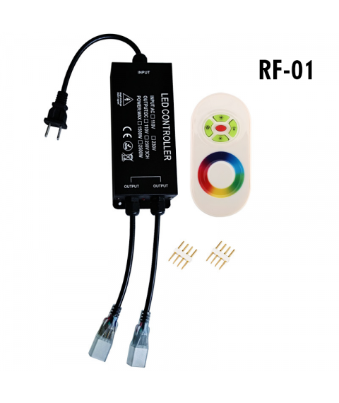 RGB Controller 220V High Power 1500/2500W, with wireless RF 24 keys Remote Controller