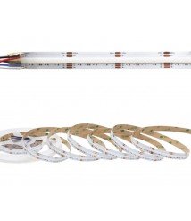 24V High Density RGB-WW COB LED Strip 840 LEDs / m IP68 