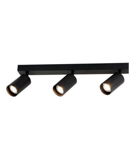 HANGING FIXTURE THREE HEADS GU10 ALUMINIUM BLACK BODY 54X6X18CM