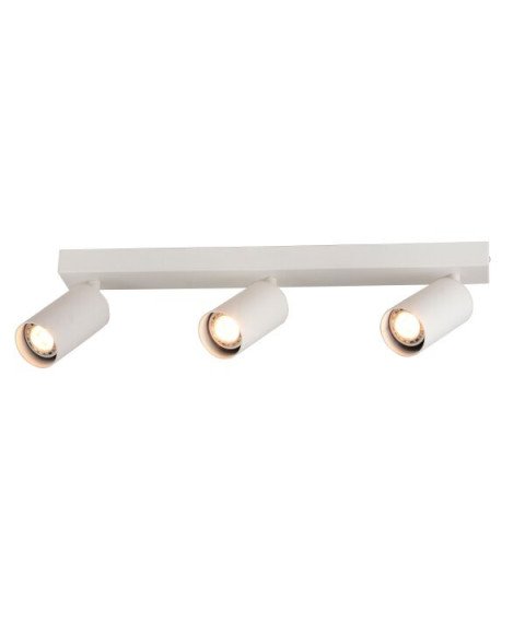 HANGING FIXTURE THREE HEADS GU10 ALUMINIUM WHITE BODY 54X6X18CM
