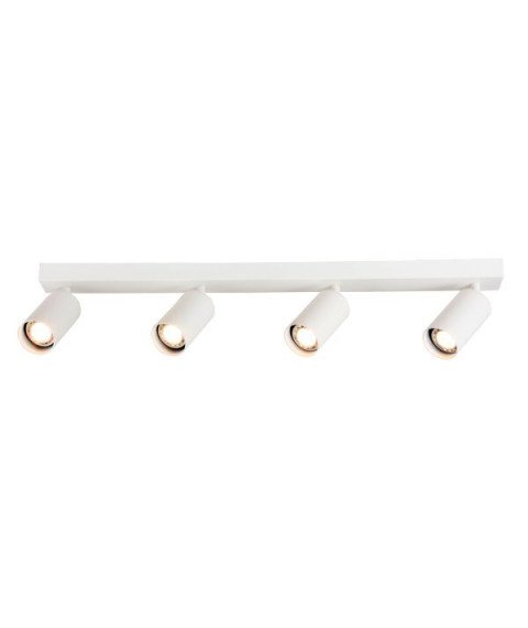 HANGING FIXTURE FOUR HEADS GU10 ALUMINIUM WHITE BODY 72X6X18CM