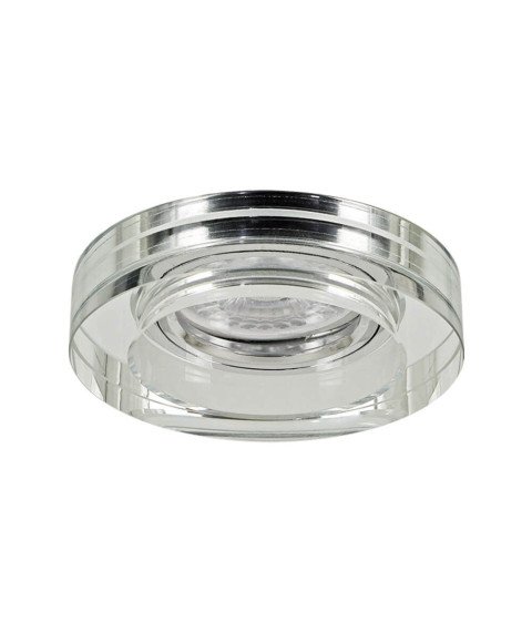 DECORATIVE GLASS DOWNLIGHT CRYSTAL SL421 ∙ SILVER ROUND