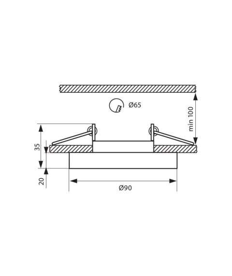 DECORATIVE GLASS DOWNLIGHT CRYSTAL SL421 ∙ SILVER ROUND